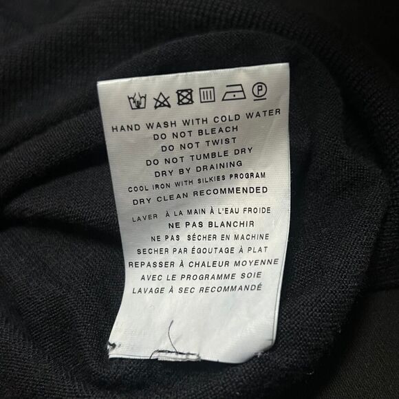 Officine Generale Navy Blue Wool & Silk Blend Turtleneck Sweater Sz XL - Picture 6 of 6